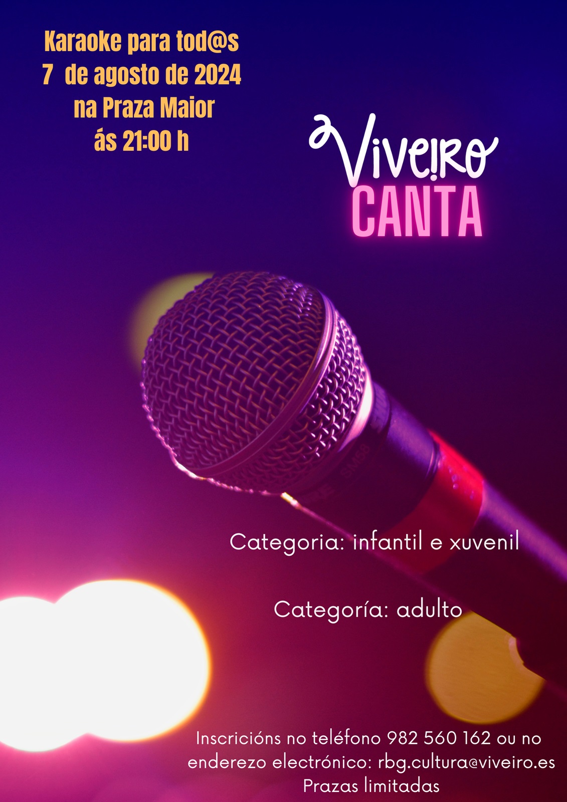 III EDICIÓN KARAOKE VIVEIRO CANTA