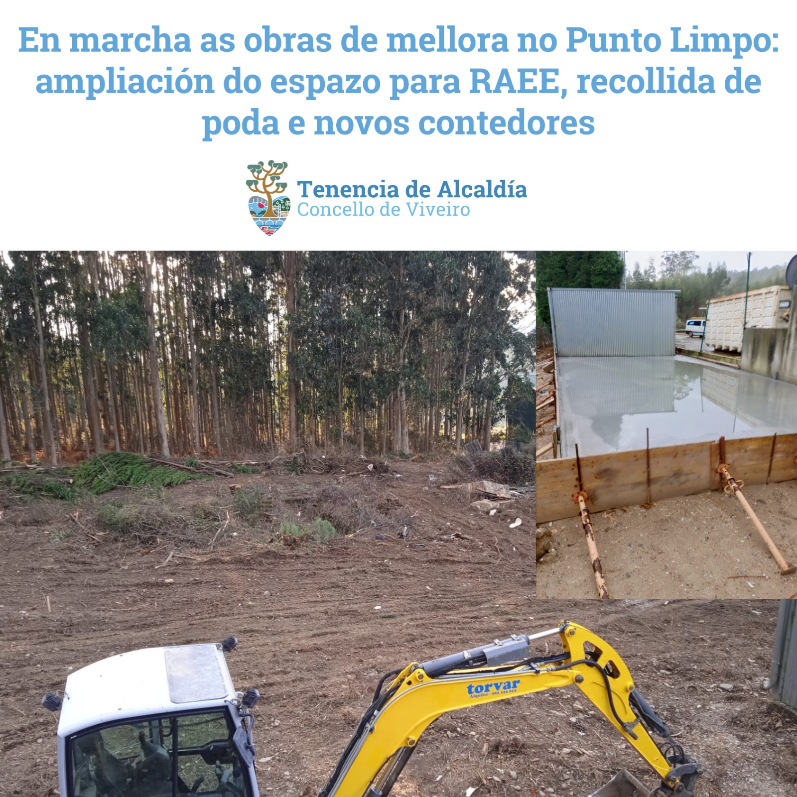 COMEZO DAS OBRAS DE MELLORA DO PUNTO LIMPO