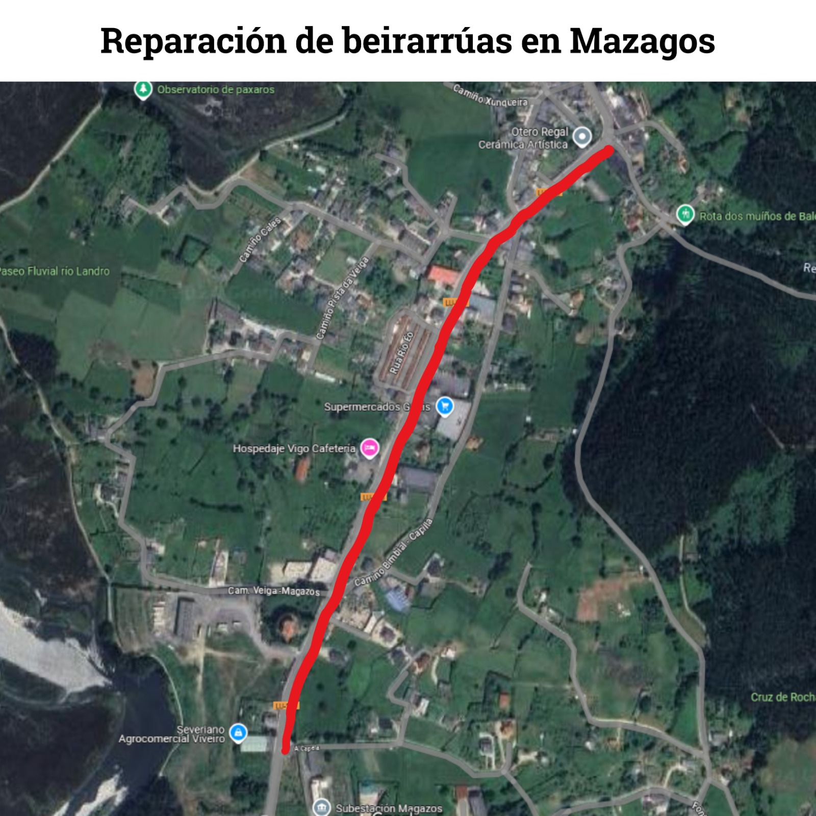 REPOSICIÓN DAS BEIRARRÚAS EN MAGAZOS